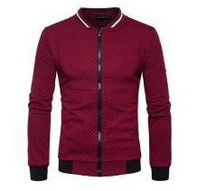 Zippered Cotton Men's Jacket