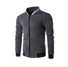 Zippered Cotton Men's Jacket