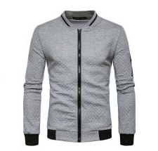 Zippered Cotton Men's Jacket