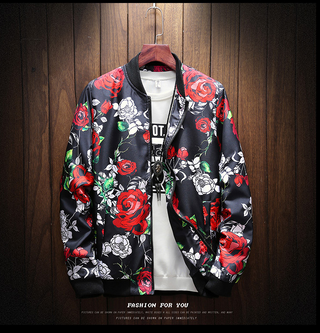 Japanese Flora Bomber Jacket