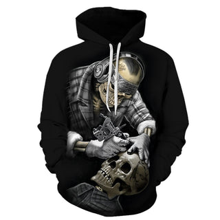 3D Skull Hoodie