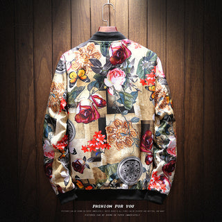 Japanese Flora Bomber Jacket