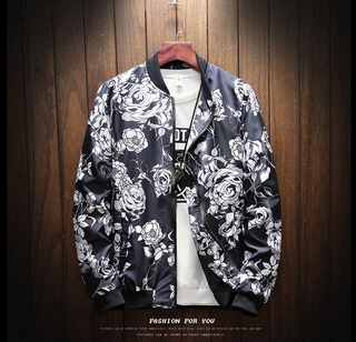 Japanese Flora Bomber Jacket