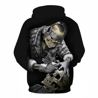 3D Skull Hoodie