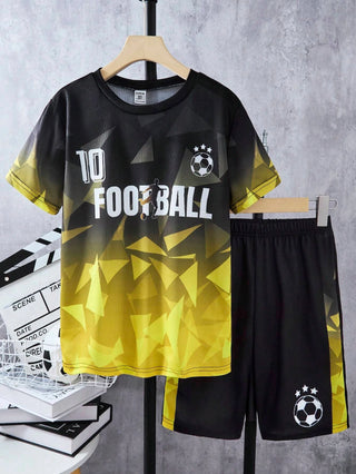 2025 Men's Summer Set Sportswear 2-piece Set Short Sleeve Round Neck Custom Printed T-shirt Shorts Men's Shorts Set Lightweight