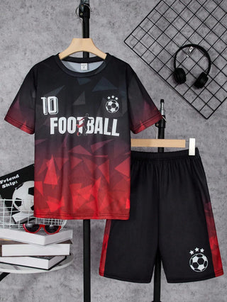 2025 Men's Summer Set Sportswear 2-piece Set Short Sleeve Round Neck Custom Printed T-shirt Shorts Men's Shorts Set Lightweight